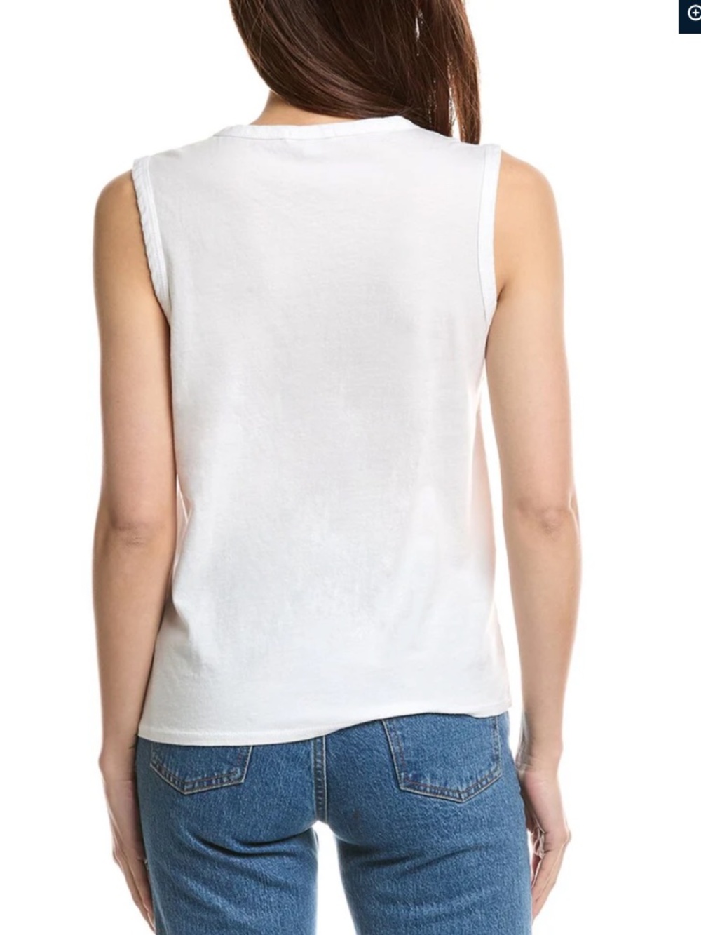 James Perse White Pocket Tank Tops (2 in Total)